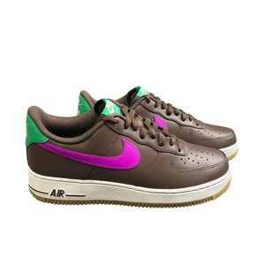 NWT Nike Air Force 1 07 Mens Size 10 Baroque Brown Vivid Purple IM2368-237 Shoes
